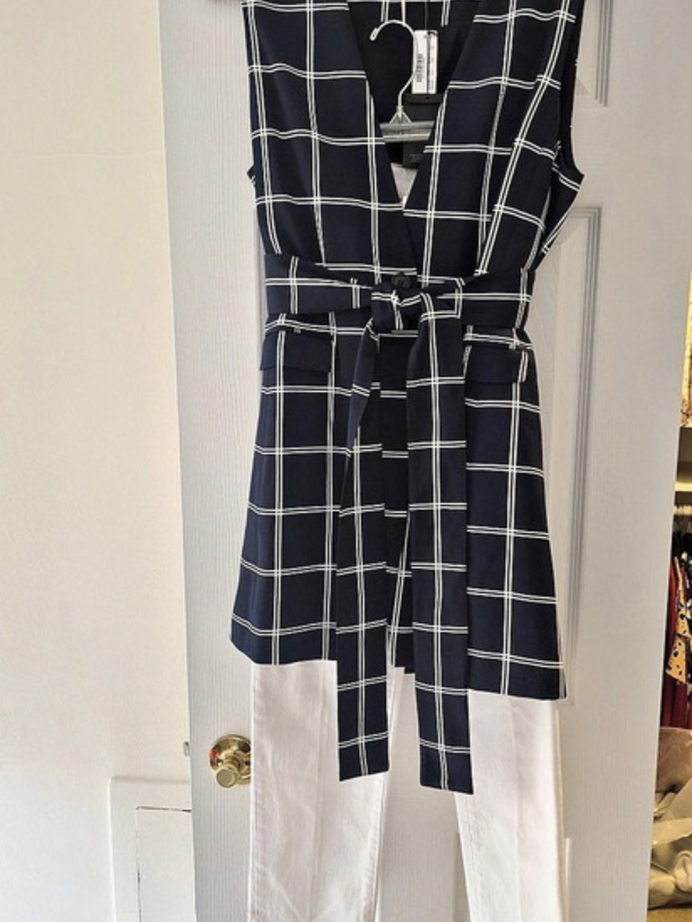 J.Crew Tie-Waist Plaid Dress Plaid Tie-Waist Mini Dress Size 10 NWT
